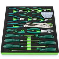 Ensemble d'outils à main pour mécanicien professionnel, 23 pièces, kit d'outils de réparation automobile, pinces, tournevis, avec plateau en mousse EVA