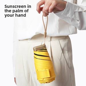 Nuovo Ombrello Pieghevole a Sei Sezioni con Stampa Pubblicitaria, Ombrello Regalo per Donne, Portatile, per Protezione da Sole e Pioggia - Product Image 2