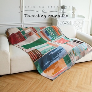 <span class=keywords><strong>Tapisserie</strong></span> décorative tissée pour le commerce transfrontalier, tissu jacquard brocart, fil acrylique résistant à l'abrasion, pour housse de canapé et décoration murale - Product Image 1