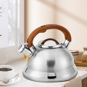 <span class=keywords><strong>Tetera</strong></span> de té silbante <span class=keywords><strong>italiana</strong></span> de lujo <span class=keywords><strong>tetera</strong></span> y <span class=keywords><strong>tetera</strong></span> de estufa envío gratis mango de madera - Product Image 1