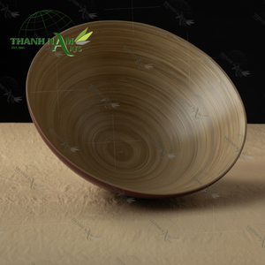 Ensaladera de bambú OEM personalizada, plato de servicio Natural ligero para pasta de frutas y verduras, recién llegado, uso de cocina ecológico - Product Image 1