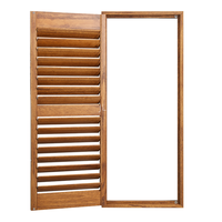 Volets de fenêtre en bois PVC, volets horizontaux à lamelles, volets de plantation