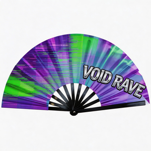 พัดมือขนาดใหญ่พิเศษ พิมพ์ลายตามสั่ง สำหรับงานเทศกาลดนตรี คอนเสิร์ต และคลับ ใช้คลายร้อน พร้อมกราฟิกสีสันสดใส - Product Image 2