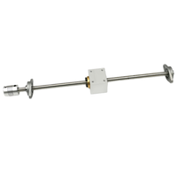 Vis trapézoïdale T8 de 8 mm de diamètre, tige filetée de type T avec écrou et kit de fixation d'écrou pour mouvement linéaire de l'axe Z d'imprimante 3D