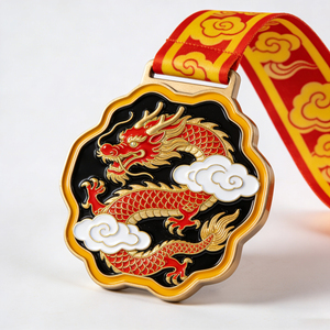 Manufacturer Design Medal Custom Logo Gold Personalized Zinc Alloy Metal 2d 3d <b>Running</b> Race <b>Animal</b> Sports Medals With Ribbon - Product Image 5