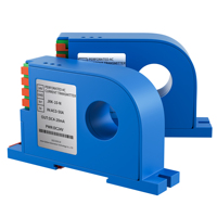 Transduser Sensor arus 4-20mA 0-10v 0-5v RS485 pemancar sinyal arus AC DC 0-600A DC24V Hall konverter Sensor arus
