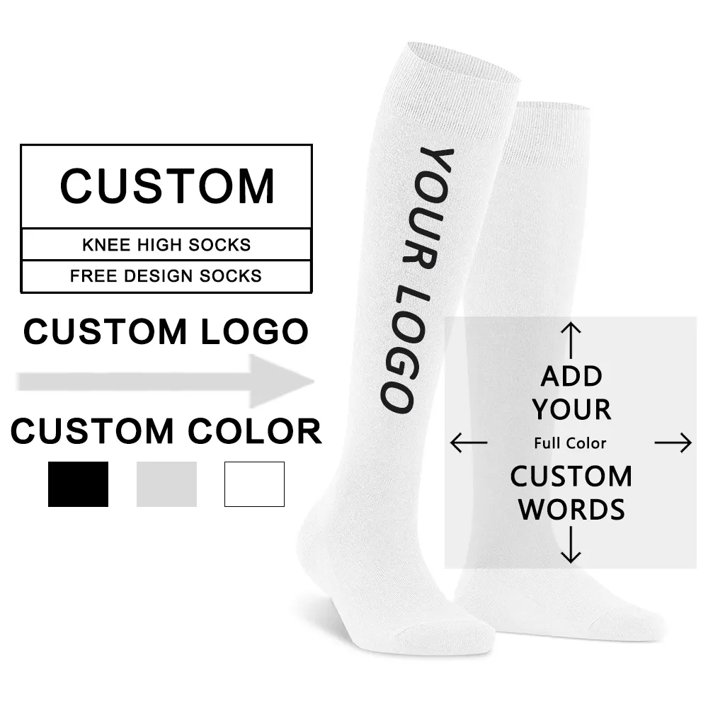 Socks Uron Knee High Socks Custom Cotton Regular Men Compression Sport Thigh High Socks Made in China