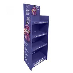 حامل أرضيات مموج لعرض الشامبو يُصنع خصيصًا من الورق المقوى مطبوع ملون بالكامل للترويج - Product Image 3