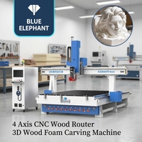 Routeur CNC 4 axes robuste 2030 avec broche ATC pour la gravure et la découpe 3D de panneaux de bois, MDF et contreplaqué