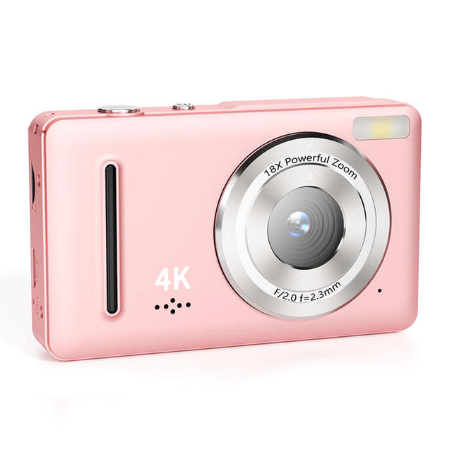 64MP Digital 2.4-Inch Compact Zoom Mini Pocket Camera CCD Sensor 4K Video Recording Camera