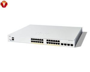 สวิตช์เครือข่าย C1300-24FP-4G 24 พอร์ต 10/100/1000Mbps PoE 370W พร้อมอัปลิงค์ 4x 1G SFP+ มีสินค้าในสต็อก - Product Image 2