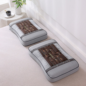 Oreiller en mousse à mémoire de forme à graines de Cassia et soie glacée, rectangulaire 35x55cm, rafraîchissant pour le sommeil, soutien de la colonne cervicale, utilisation en dortoir - Product Image 3
