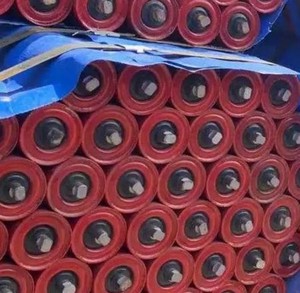 Ролик направляющий (противоотклонительный) для конвейера, с покрытием, для приводного ленточного конвейера, с резиновым диском для защиты от ударов и возвратного хода - Product Image 5