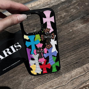 Custodia per <span class=keywords><strong>telefono</strong></span> 3D <span class=keywords><strong>di</strong></span> lusso con design a croce per iPhone 17 Pro Max, <span class=keywords><strong>cover</strong></span> creativa e alla moda in stile street per iPhone 16 15 14 13 Pro Max - Product Image 6