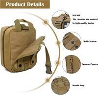 Pochette tactique MOLLE pour trousse de premiers secours IFAK EMT, sac tactique
