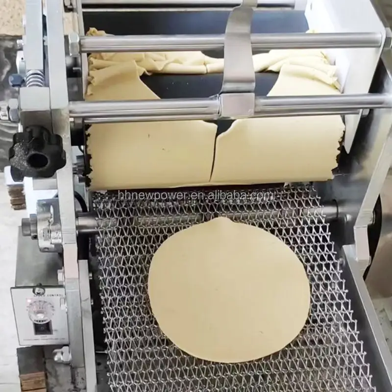 Hoge Kwaliteit Automatische Industriële Bloem Maïs Mexicaanse Tortilla Machine Taco Roti Maker Persbrood Graan Product Tortilla Maker