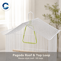 Petite cage à oiseaux en fer pour la maison, portable, pour l'exposition, idéale pour les perruches et les pinsons