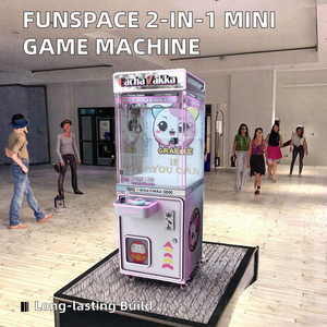 Funspace 2-in-1 Coin-Operated Mini Game Machine 24 <b>Clip</b> Prize <b>Clamp</b> Capsule Ball Gift English Language 1-Year Warranty Metal - Product Image 2