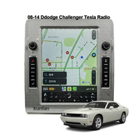 Autoradio stéréo Android pour Dodge Challenger 2008 2014 Écran vertical Carplay sans fil GPS Navigation Lecteur multimédia