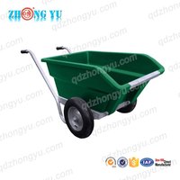 Chariot à main agricole en plastique pour sable, ciment et matériaux de construction, 200l 300l, pour béton