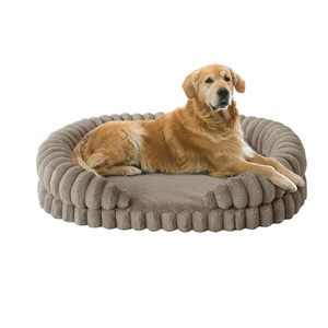 Camas de Lujo para Perros de Espuma Viscoelástica con Corduroy, Camas Ortopédicas para Mascotas con Logotipo Personalizado, Funda Lavable y Extraíble, OEM ODM - Product Image 1