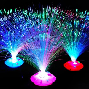 Decoración Navideña que Brilla en la Oscuridad, Juguetes para Niños, Lámpara Nocturna de Fibra Óptica LED de Colores - Product Image 1