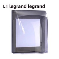 Boîtier étanche Smart Life IP14 type 86 pour interrupteur mural de salle de bain/toilettes, en plastique transparent authentique