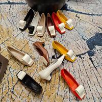 Sandales à talons aiguilles montantes pour femmes en cuir de qualité, chaussures de mariée avec amorti et talon carré pour l'été et l'automne