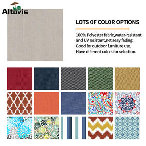 أريكة خارجية مربعة من قماش البوليستر فائقة الجودة طقم وسادة مقعد عميقة متينة مقاومة للماء مع وسادة مسند للظهر - Product Image 6