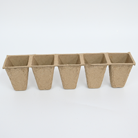 Gerecycleerde papierpulp kwekerspotten, biologisch afbreekbare zaailingstarters, vierkante en ronde composteerbare plantenpotten fabrikant