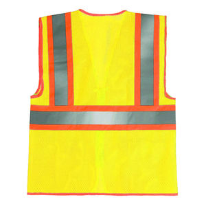 Veste de sécurité haute visibilité avec logo personnalisé, hautement réfléchissante, respirante, avec éclairage LED, en polyester pour l'hiver - Product Image 3