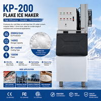 Machine à glace en flocons granulaires électrique 200 kg/24 h, usage commercial, acier inoxydable, haute efficacité A+++ pour restaurants, bars