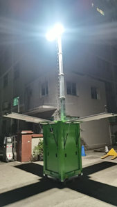 Đa nguồn sạc <span class=keywords><strong>6</strong></span> mét mast tấm pin mặt trời LED chiếu sáng tháp cho thị trường tạm thời chiếu sáng - Product Image 2