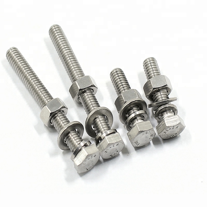 Ss400ボルトナットワッシャーSus304M7 M40 Din933標準ボルトA2