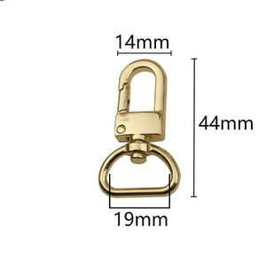 Handbag Hardware 12/16/19mm D Tail Alloy <strong>Swivel</strong> <strong>Clasp</strong> Bag Strap Spring <strong>Hook</strong> for Dog Collar - Product Image 5