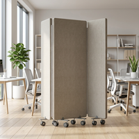 Panneaux modulaires insonorisants en PET pour cloisons de bureau, conformes à la norme OEKO-TEX Standard 100, en polyester.
