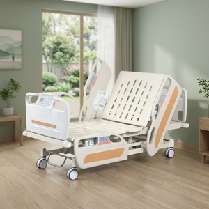 Position de chaise cardiaque motorisée de RCP de l'unité de soins intensifs la plus populaire cinq six fonctions lit d'hôpital en panneau HDPE de Trendelenburg - Product Image 1