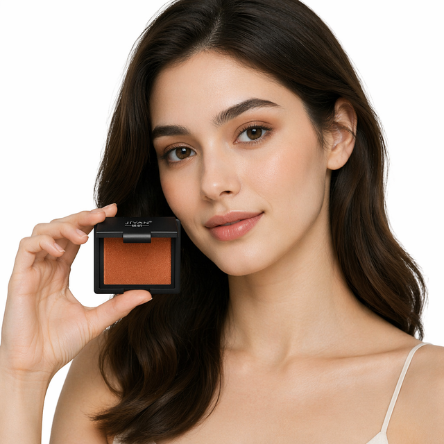 Private Label Custom Logo Powder Blusher Palette Pan Shimmer Matte Waterproof Vegan Pink Blush