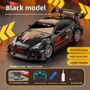 Voiture RC de drift 2,4 GHz haute vitesse 4x4 sans fil télécommandée avec lumières et musique, jouet électrique pour enfants et garçons, vente en gros - Product Image 6