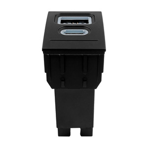 Cargador USB PD de Doble Puerto para Volkswagen Polo 2005, Carga Rápida, Negro, Entrada de 12 V - Product Image 3