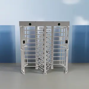 Stadium High-Speed Turnstile Gate Barrier Security Check In And Out Gym Dual/Single Full Height Sliding Door