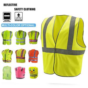 Custom Logo Hi-Vis Jacket Vest with Pocket New Innovation Customized <b>Reflective</b> <b>Safety</b> <b>Clothing</b> - Product Image 5
