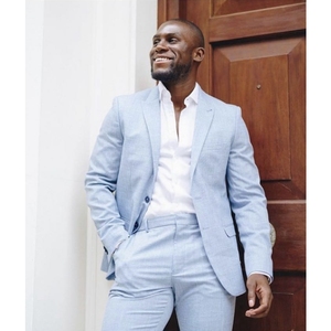 Alibaba.com: Stylish Light Blue Men Suits, Custom Size, 2 PCS Slim Fit  Blazers with Pants, Hand Made, OEM service available : Ideal for business  buyers seeking tailored quality.