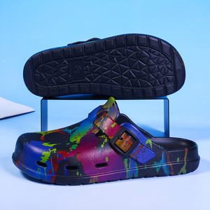Factory Custom Hole Men's Casual Sports <b>Slippers</b> Breathable Beach Shoes Holiday Home Sandals Quick Dry Mixed Colors Toe - Product Image 6