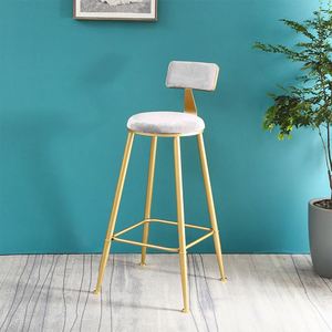 Silla de Bar WEKIS, Taburete Alto de Metal Dorado Moderno y Lujoso para Restaurante, Muebles de Barra Franceses al por Mayor - Product Image 4