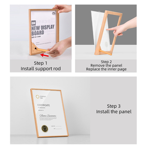 Hiện đại xách tay pha lê Bảng kính giấy chứng nhận khung thân thiện với môi Honor ủy quyền thư & Giải thưởng hiển thị giá đứng - Product Image 4