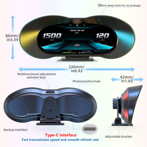 2025 nouveau 6.8 pouces LCD tactile Obd2 jauges P5 GPS HUD affichage tête haute affichage pour voitures - Product Image 2