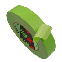 3M 401 + nastro adesivo per pittori di carta crespa verde per verniciatura auto ad alta temperatura 0.17mm di spessore