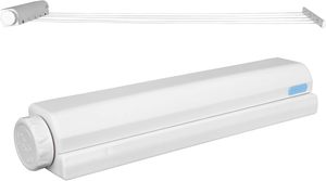 Vente en gros de séchoir à linge rétractable à 4 lignes avec cintre, fixation murale - Product Image 4