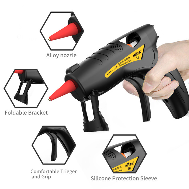 Hot Sale 220V 10W USB Cable Electric Silicone Hot Melt High Temp Hot Glue Gun